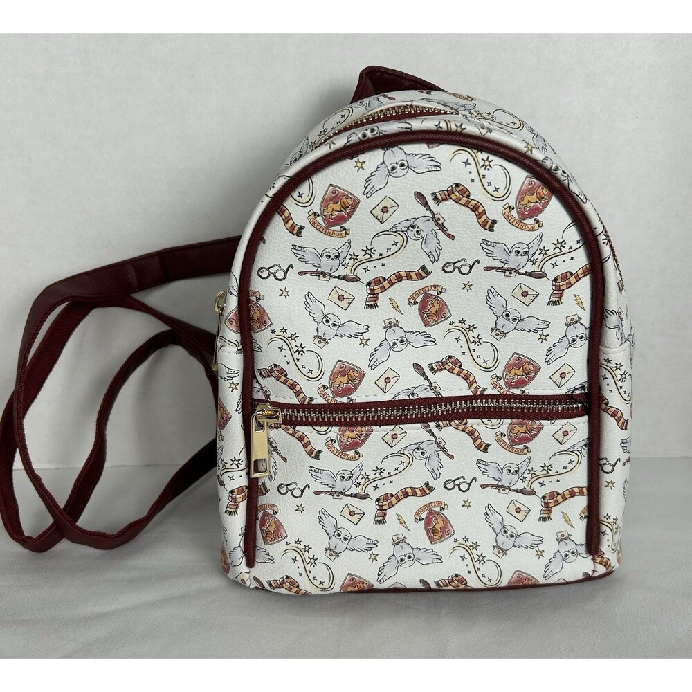 Bioworld Harry Potter Gryffindor Watercolor Hedwig Mini Backpack Excellent Cond.
